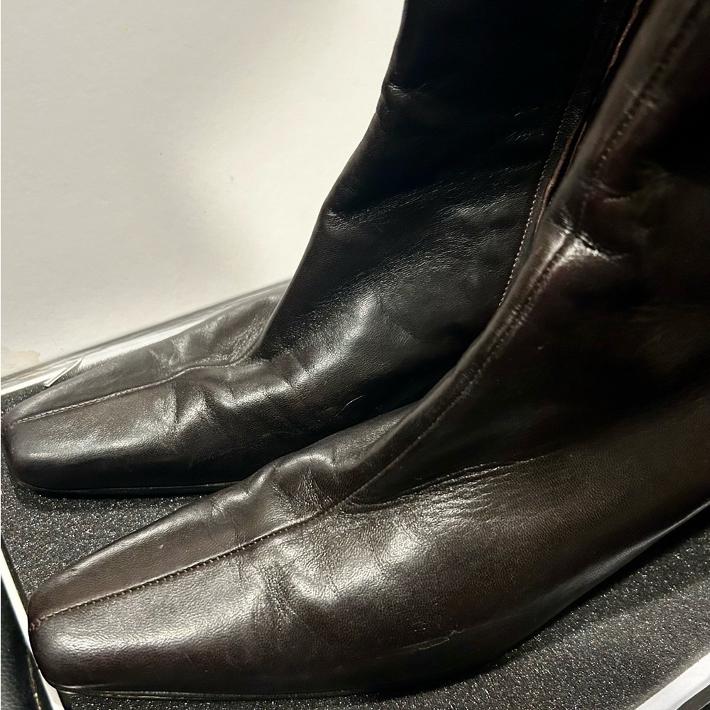 Robert Clergerie Vintage Leather Ankle Brown Boots 6.5 - Picture 3 of 16